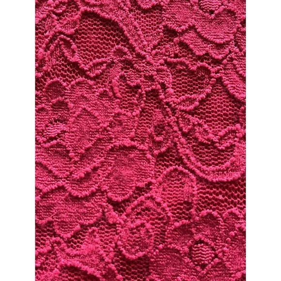 Guess Pink Lace Overlay Pencil Mini Skirt Size S Barbie Retro Vintage Y2k Barbie - Picture 7 of 9